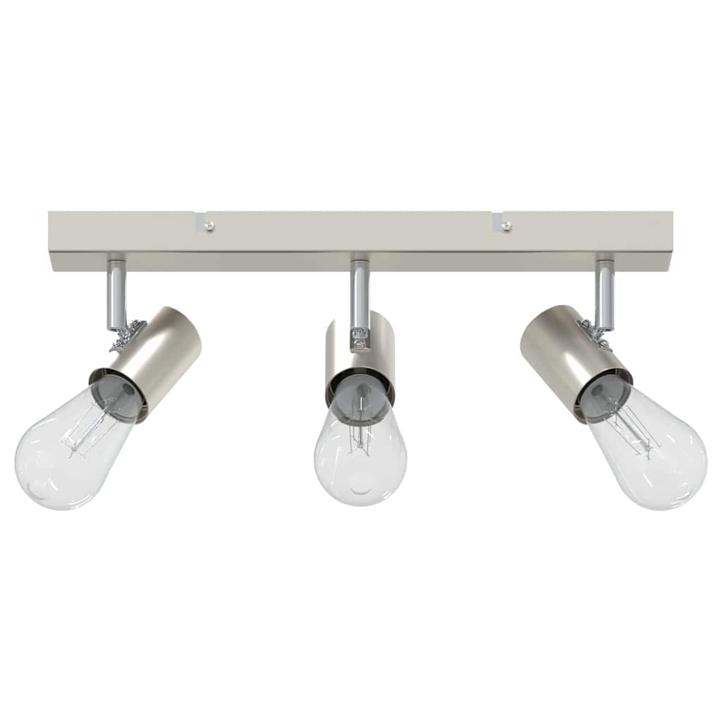 Plafondspot met schijnwerpers Nikkel 38 x 6,5 x 11,5 cm Metaal