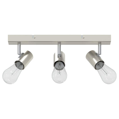 Plafondspot met schijnwerpers Nikkel 38 x 6,5 x 11,5 cm Metaal