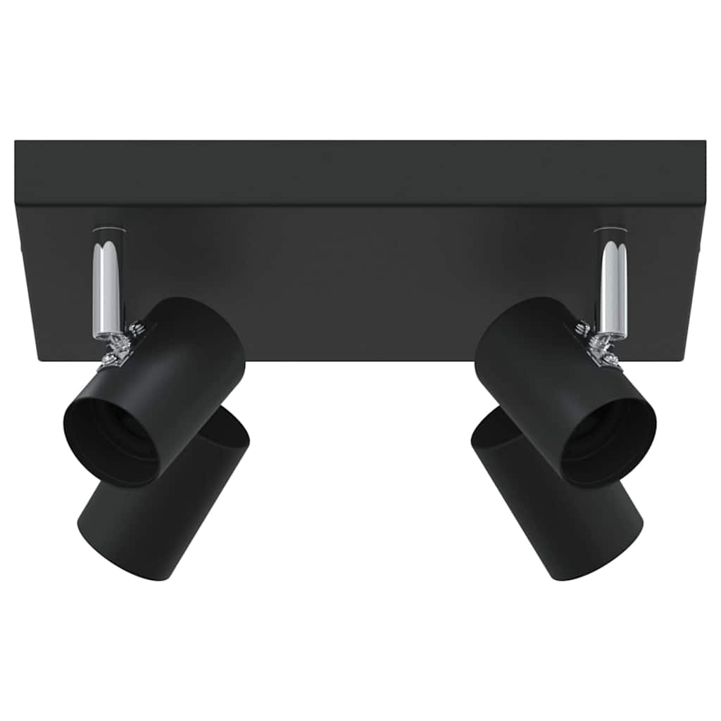 Plafondspot met schijnwerpers Zwart 26,5 x 26 x 11,5 cm Metaal