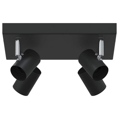 Plafondspot met schijnwerpers Zwart 26,5 x 26 x 11,5 cm Metaal