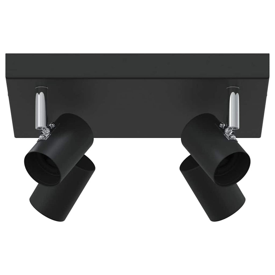 Plafondspot met schijnwerpers Zwart 26,5 x 26 x 11,5 cm Metaal