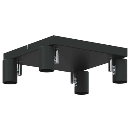 Plafondspot met schijnwerpers Zwart 26,5 x 26 x 11,5 cm Metaal