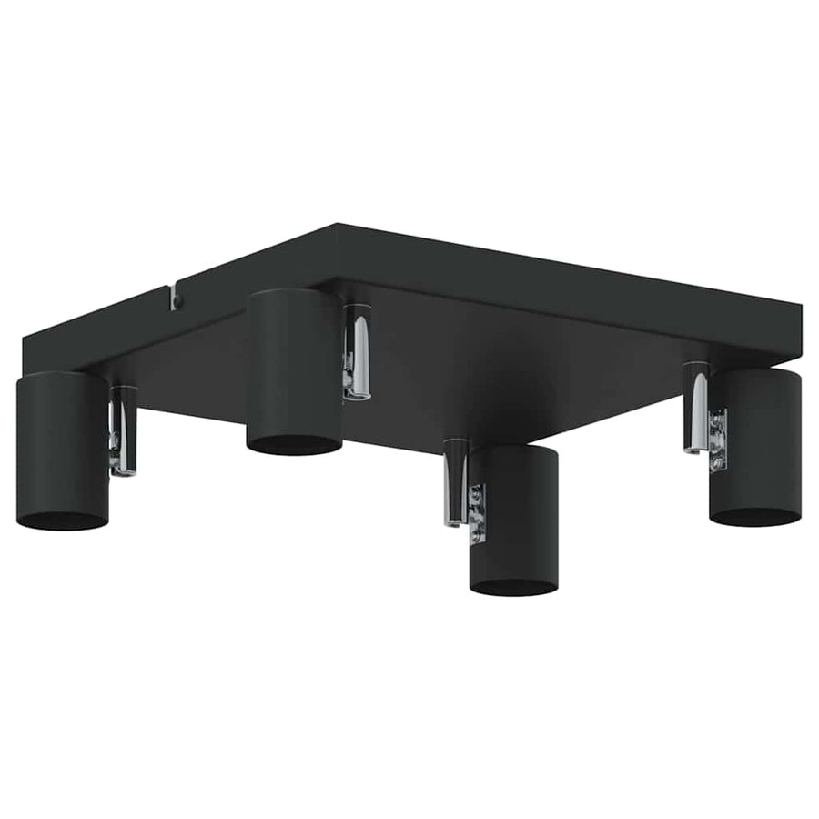 Plafondspot met schijnwerpers Zwart 26,5 x 26 x 11,5 cm Metaal
