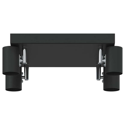 Plafondspot met schijnwerpers Zwart 26,5 x 26 x 11,5 cm Metaal