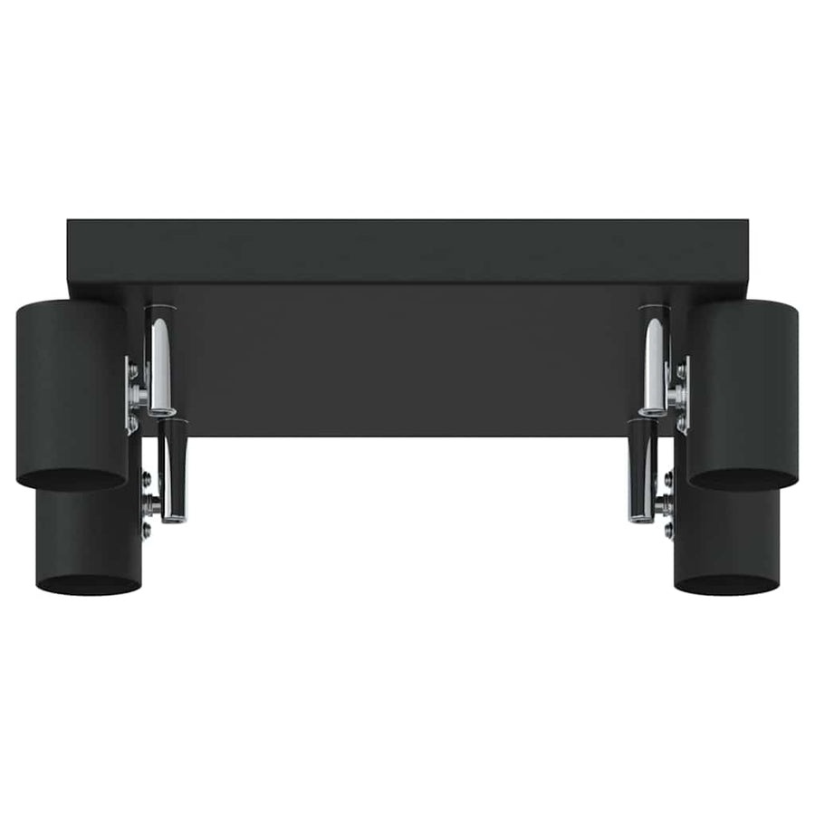 Plafondspot met schijnwerpers Zwart 26,5 x 26 x 11,5 cm Metaal