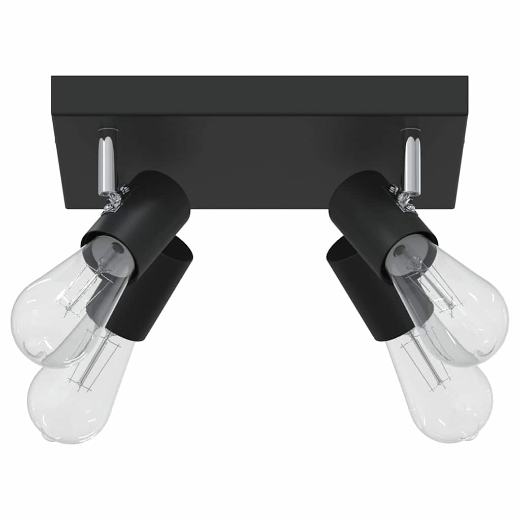 Plafondspot met schijnwerpers Zwart 26,5 x 26 x 11,5 cm Metaal
