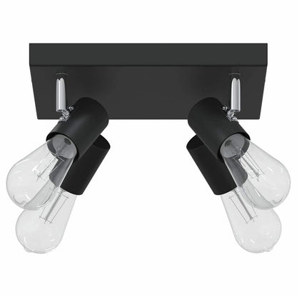 Plafondspot met schijnwerpers Zwart 26,5 x 26 x 11,5 cm Metaal