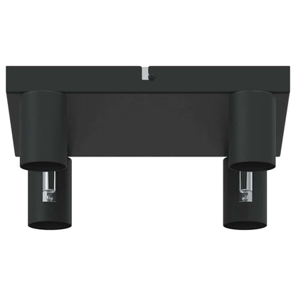 Plafondspot met schijnwerpers Zwart 26,5 x 26 x 11,5 cm Metaal