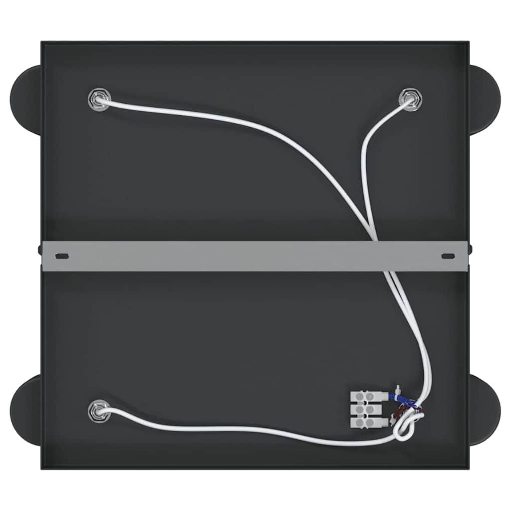 Plafondspot met schijnwerpers Zwart 26,5 x 26 x 11,5 cm Metaal
