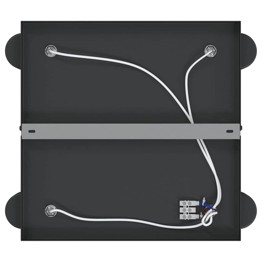 Plafondspot met schijnwerpers Zwart 26,5 x 26 x 11,5 cm Metaal