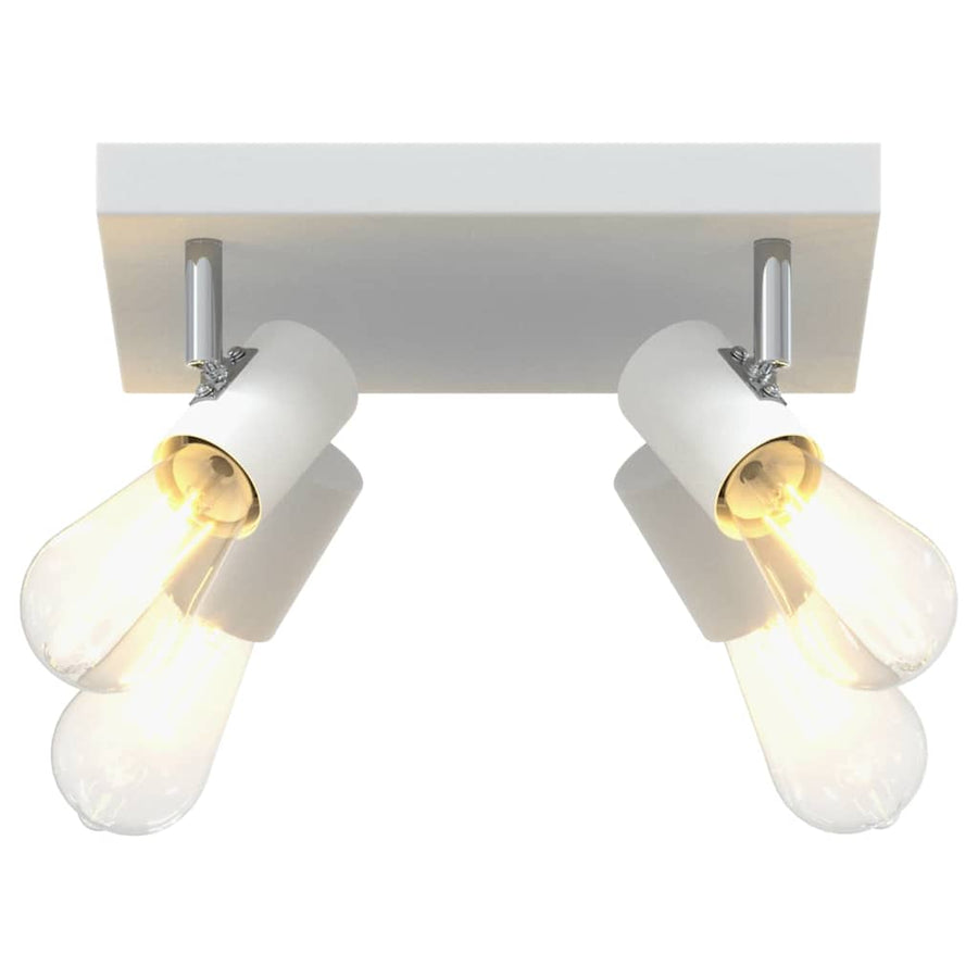 Plafondspot met schijnwerpers Wit 26,5 x 26 x 11,5 cm Metaal