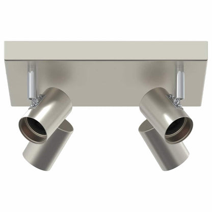Plafondspot met schijnwerpers Nikkel 26,5 x 26 x 11,5 cm Metaal