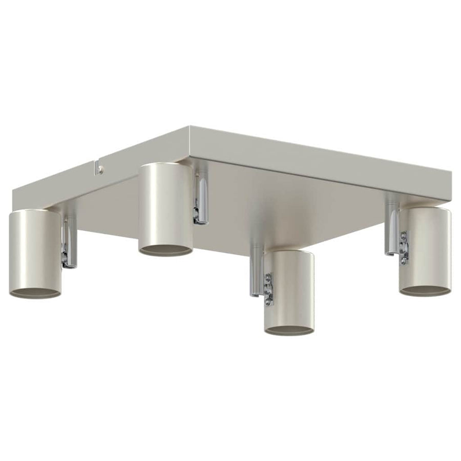 Plafondspot met schijnwerpers Nikkel 26,5 x 26 x 11,5 cm Metaal