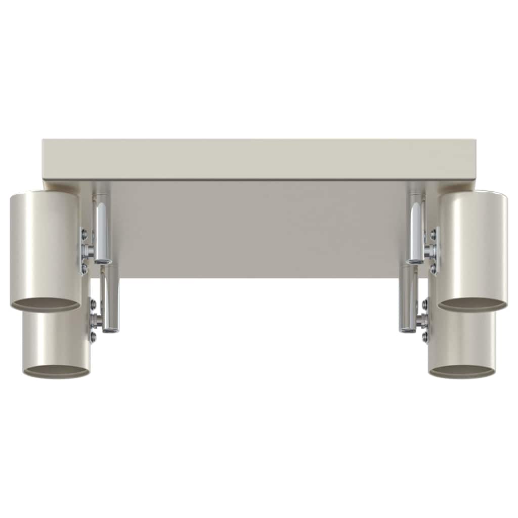 Plafondspot met schijnwerpers Nikkel 26,5 x 26 x 11,5 cm Metaal