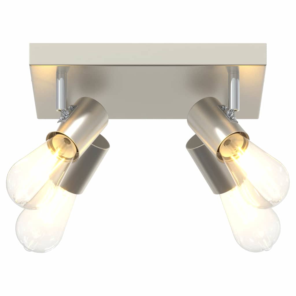 Plafondspot met schijnwerpers Nikkel 26,5 x 26 x 11,5 cm Metaal
