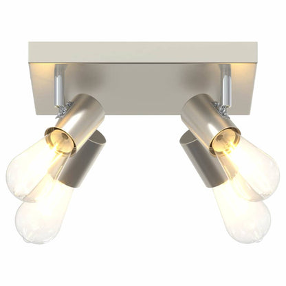 Plafondspot met schijnwerpers Nikkel 26,5 x 26 x 11,5 cm Metaal