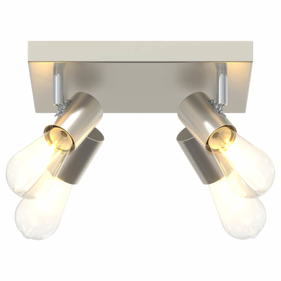 Plafondspot met schijnwerpers Nikkel 26,5 x 26 x 11,5 cm Metaal