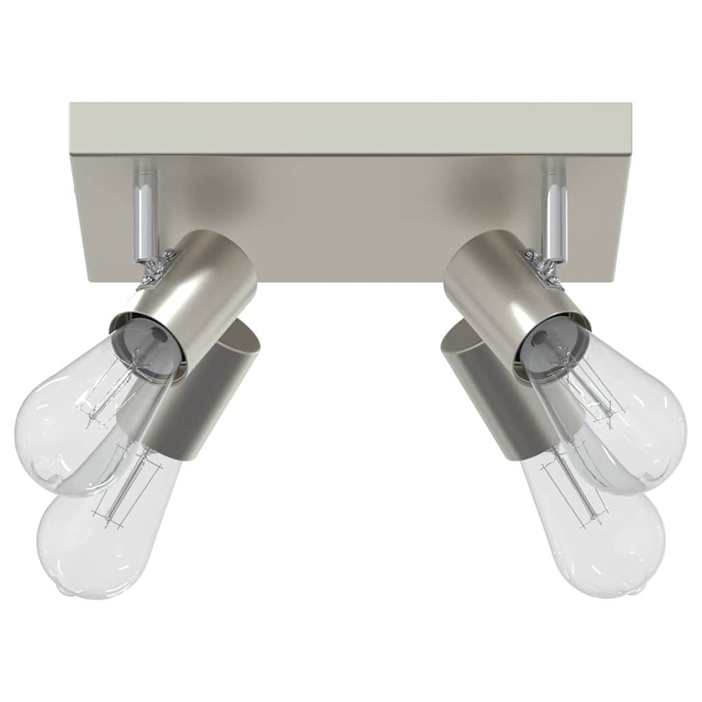 Plafondspot met schijnwerpers Nikkel 26,5 x 26 x 11,5 cm Metaal
