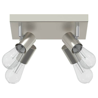 Plafondspot met schijnwerpers Nikkel 26,5 x 26 x 11,5 cm Metaal