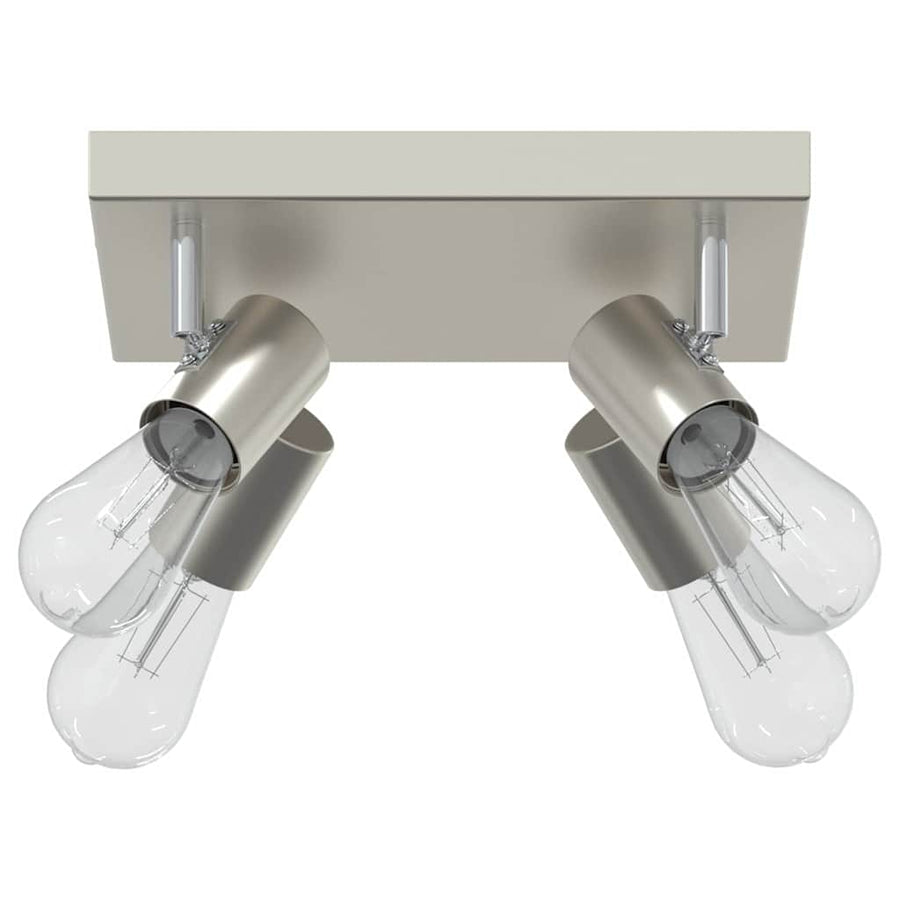 Plafondspot met schijnwerpers Nikkel 26,5 x 26 x 11,5 cm Metaal