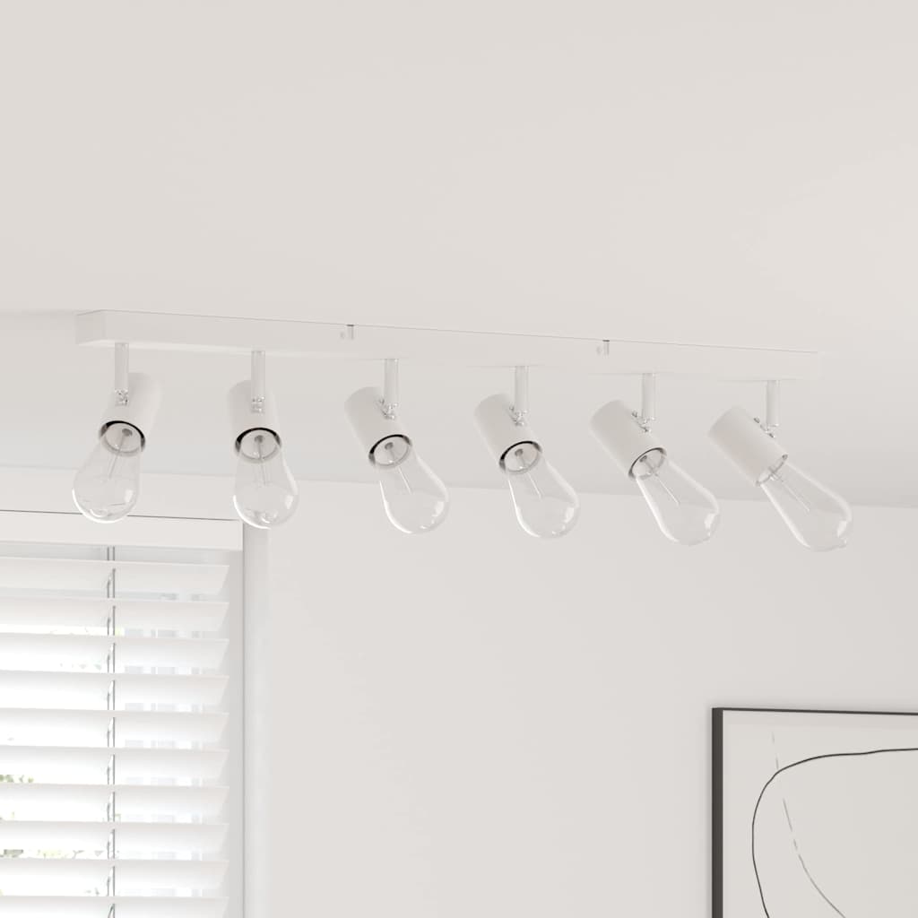 Plafondspot met schijnwerpers Wit 73 x 6,5 x 11,5 cm Metaal