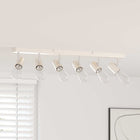 Ceiling spotlight with spotlights Nickel 73 x 6.5 x 11.5 cm Metal