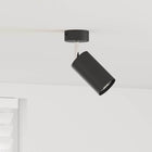 Ceiling spotlight with spotlights Black 6 x 6 x 16 cm Metal