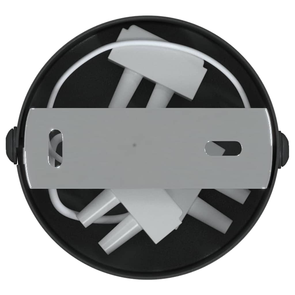Plafondspot met schijnwerpers Zwart 6 x 6 x 16 cm Metaal