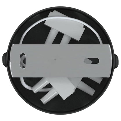 Plafondspot met schijnwerpers Zwart 6 x 6 x 16 cm Metaal