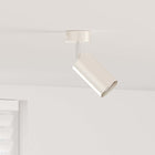 Plafondspot nikkel metaal 6x6x16 cm
