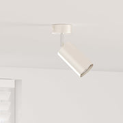 Plafondspot nikkel metaal 6x6x16 cm