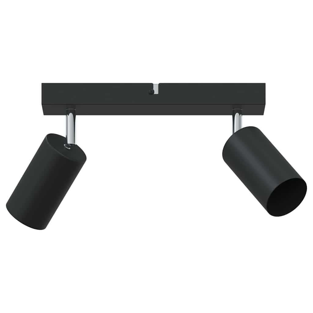 Plafondspot met schijnwerpers Zwart 26 x 6 x 16 cm Metaal