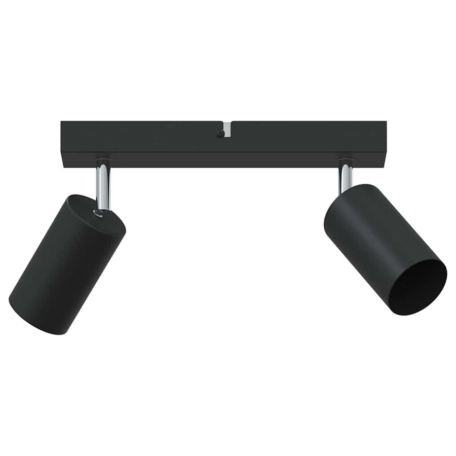 Plafondspot met schijnwerpers Zwart 26 x 6 x 16 cm Metaal