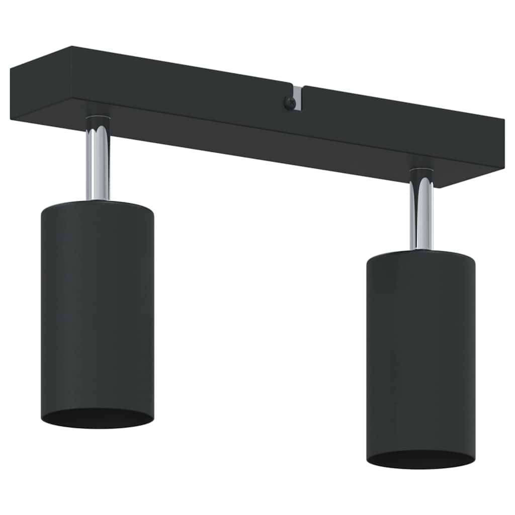 Plafondspot met schijnwerpers Zwart 26 x 6 x 16 cm Metaal