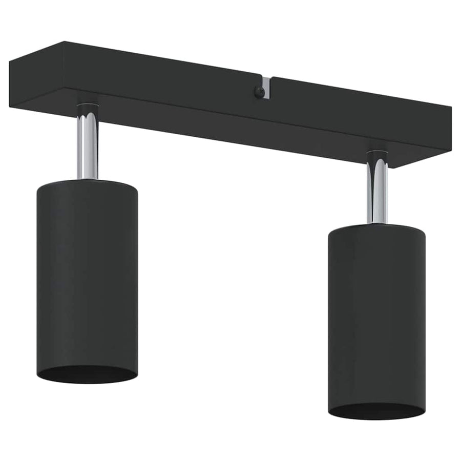 Plafondspot met schijnwerpers Zwart 26 x 6 x 16 cm Metaal