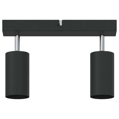 Plafondspot met schijnwerpers Zwart 26 x 6 x 16 cm Metaal