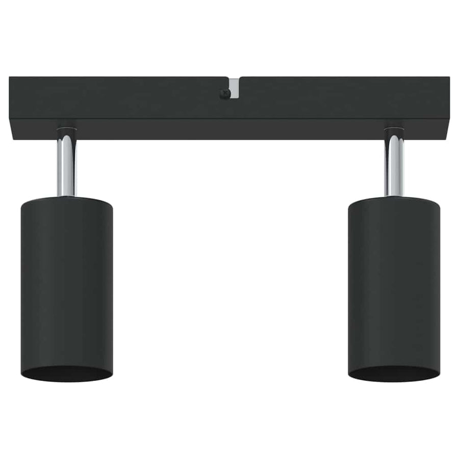 Plafondspot met schijnwerpers Zwart 26 x 6 x 16 cm Metaal