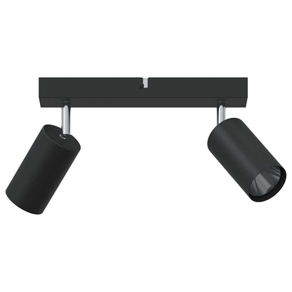 Plafondspot met schijnwerpers Zwart 26 x 6 x 16 cm Metaal