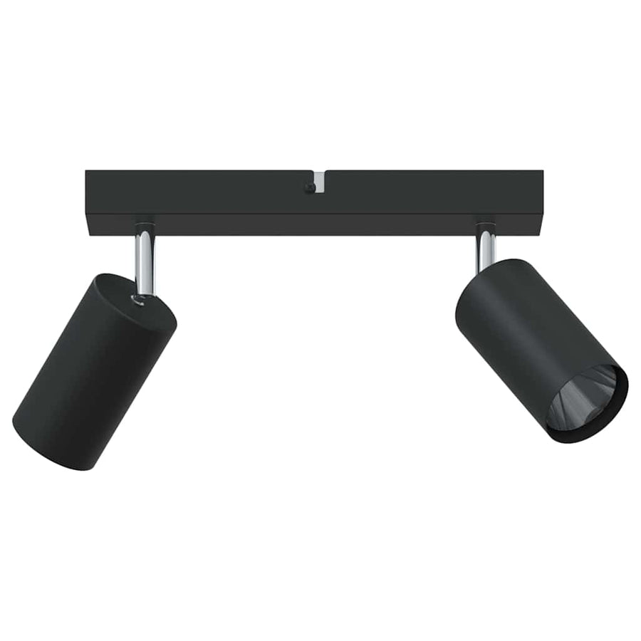 Plafondspot met schijnwerpers Zwart 26 x 6 x 16 cm Metaal