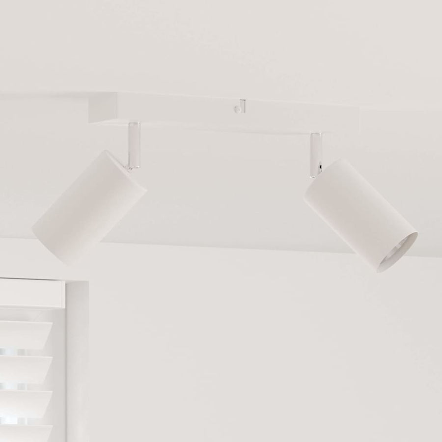 Plafondspot met schijnwerpers Wit 26 x 6 x 16 cm Metaal
