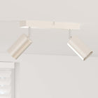 Ceiling spotlight with spotlights Nickel 26 x 6 x 16 cm Metal