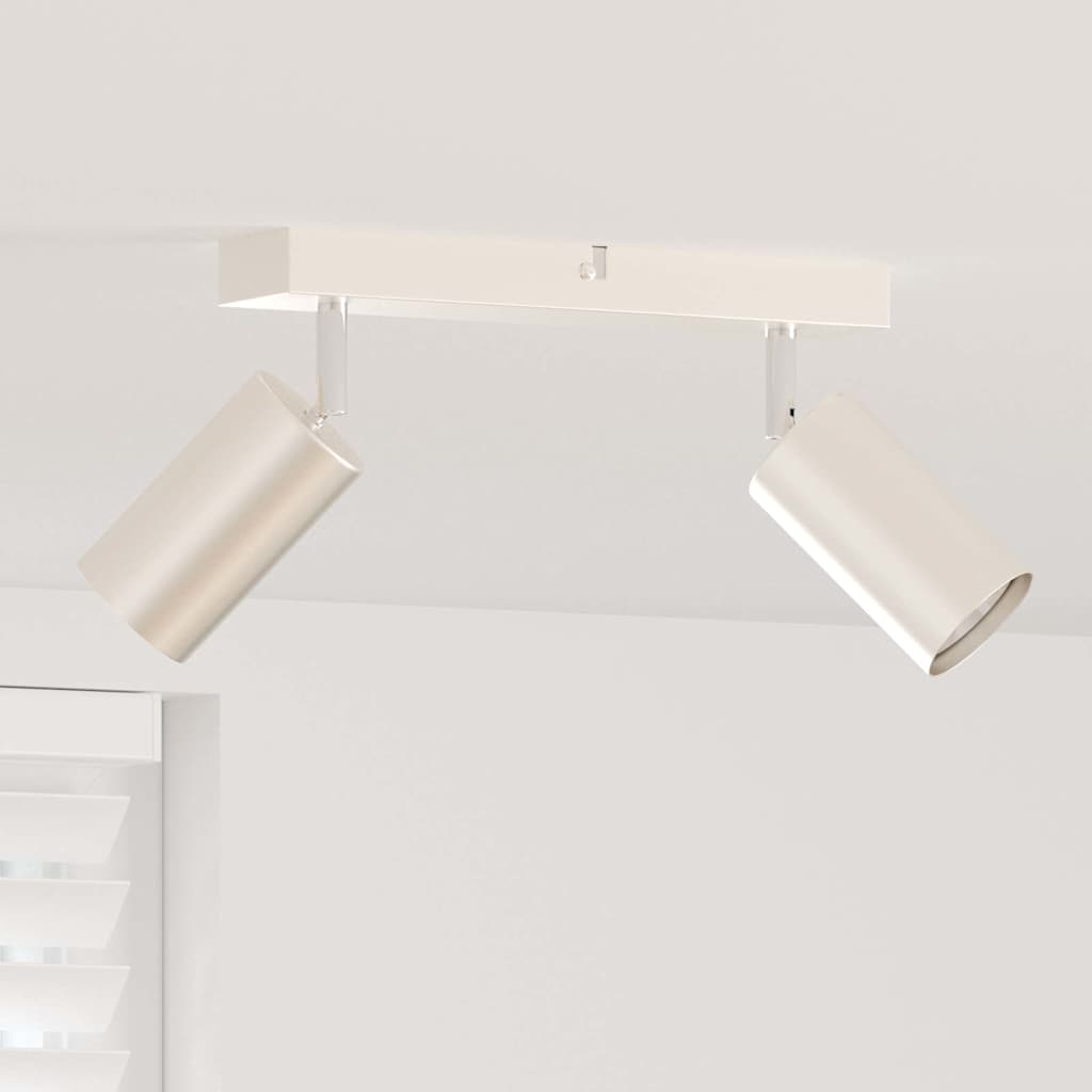Plafondspot met schijnwerpers Nikkel 26 x 6 x 16 cm Metaal
