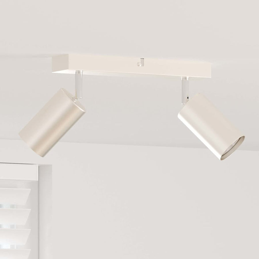Plafondspot met schijnwerpers Nikkel 26 x 6 x 16 cm Metaal