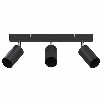 Plafondspot Met Schijnwerpers 38 X 6 X 16 Cm Metaal Zwart
