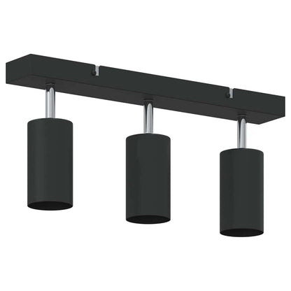 Plafondspot Met Schijnwerpers 38 X 6 X 16 Cm Metaal Zwart