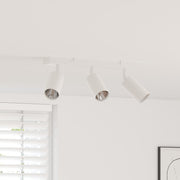 Plafondspot metaal wit 38x6x16 cm