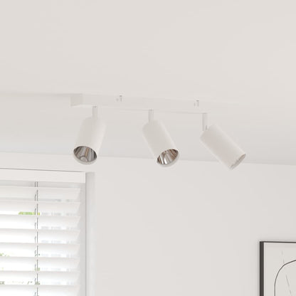 Plafondspot met schijnwerpers Wit 38 x 6 x 16 cm Metaal
