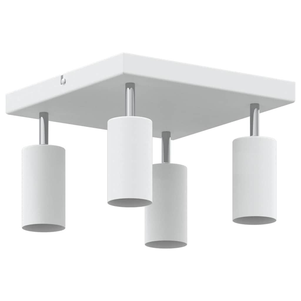 Plafondspot met schijnwerpers Wit 26 x 26 x 16 cm Metaal