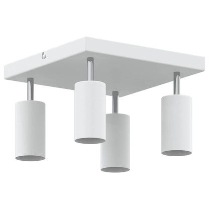 Plafondspot met schijnwerpers Wit 26 x 26 x 16 cm Metaal