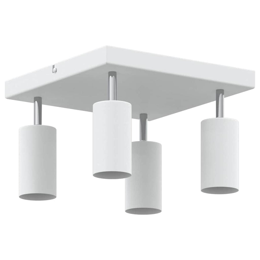 Plafondspot met schijnwerpers Wit 26 x 26 x 16 cm Metaal